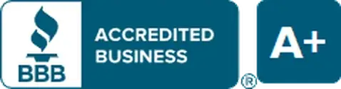 Better Business Bureau Accredited Business with an A+ rating